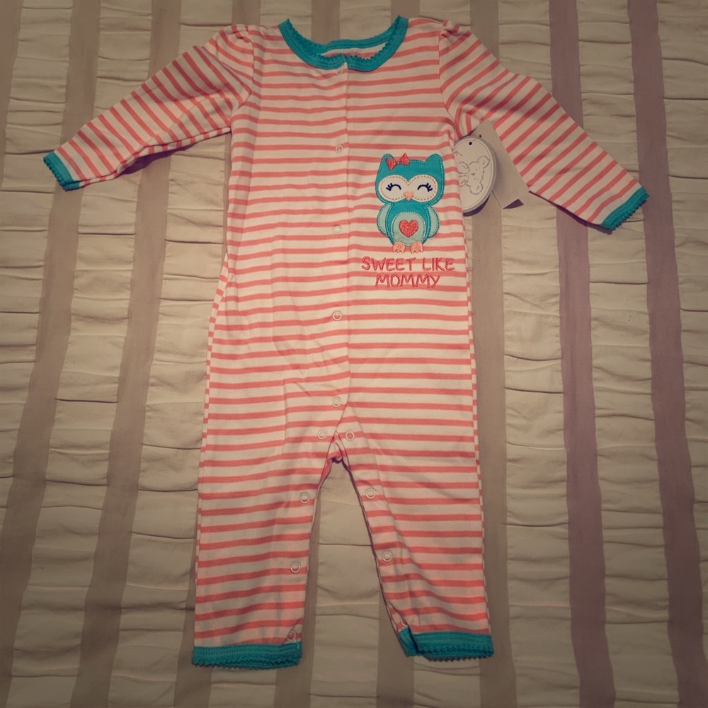 Button down one piece pajama